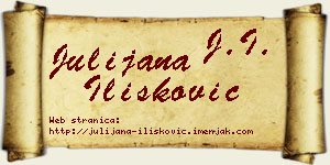 Julijana Ilišković vizit kartica